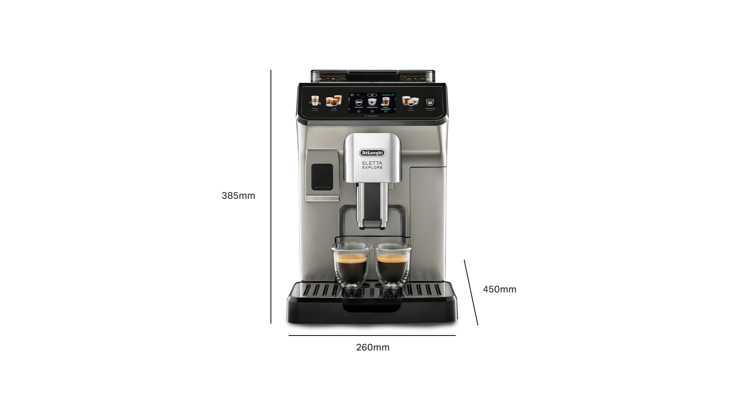 De'longhi Eletta Explore Automatic Coffee Machine with Cold Brew - Image 6